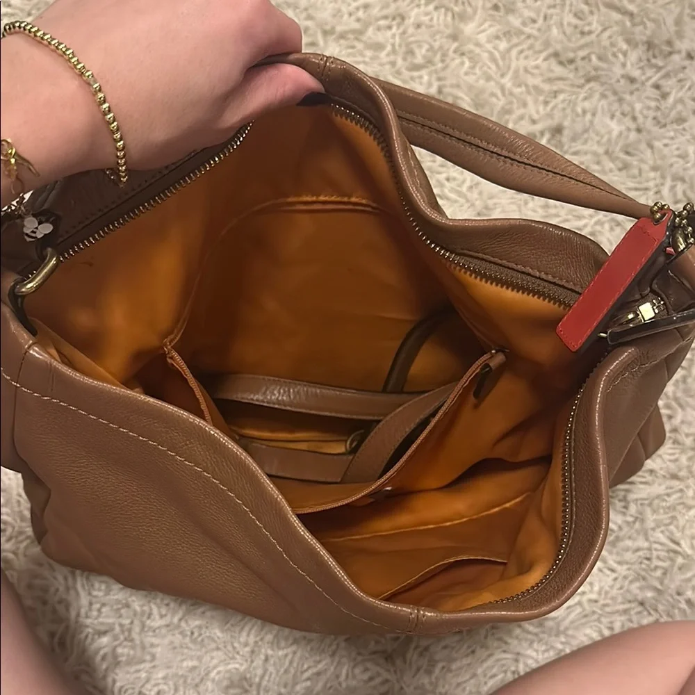 Coach Brown Leather Shoulder Bag - Picture 2 of 2